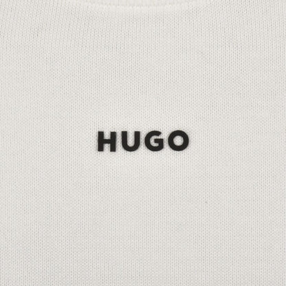 HUGO San Cassius Knit Jumper Cream