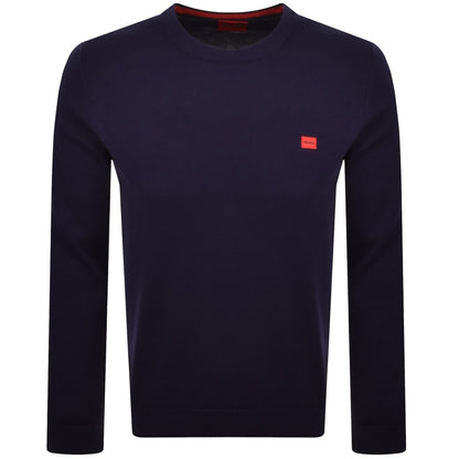 HUGO San Cassius Knit Jumper Navy