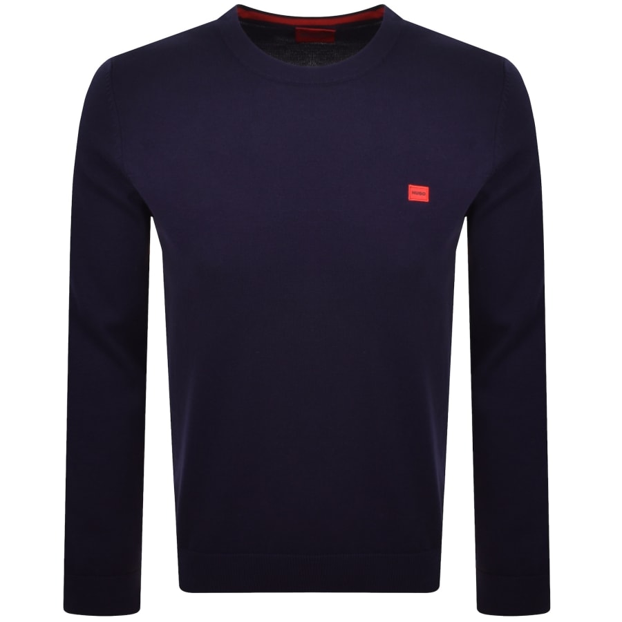 HUGO San Cassius Knit Jumper Navy