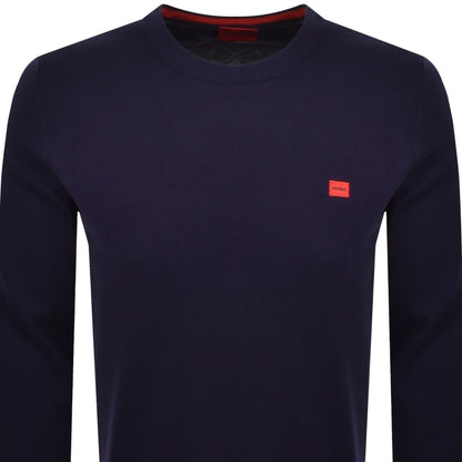 HUGO San Cassius Knit Jumper Navy