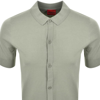HUGO San Paco Knit Shirt Green