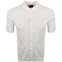 HUGO San Paco Knit Shirt Off White