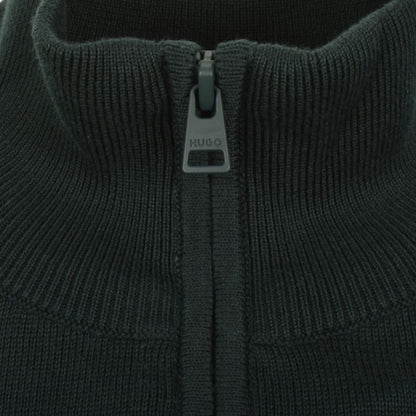 HUGO San Quintus Knit Jumper Green