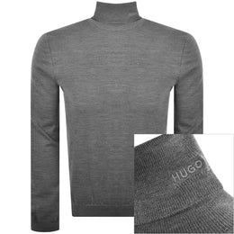 HUGO San Thomas Knit Jumper Grey