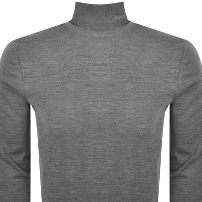 HUGO San Thomas Knit Jumper Grey
