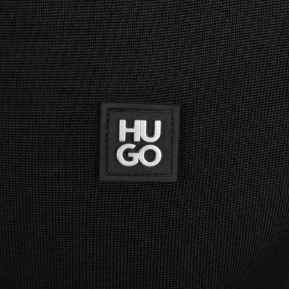 HUGO Sayfong Quarter Zip Polo Black