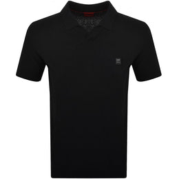 HUGO Shiplom Knit Polo Black
