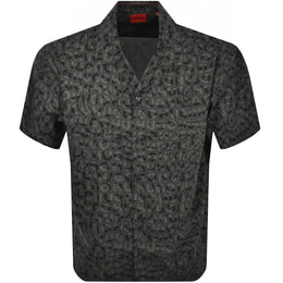 HUGO Short Sleeved Egeeno Shirt Grey