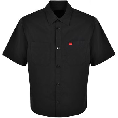 HUGO Short Sleeved Eratino Shirt Black