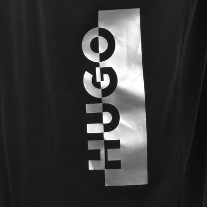 HUGO Silver T Shirt Black
