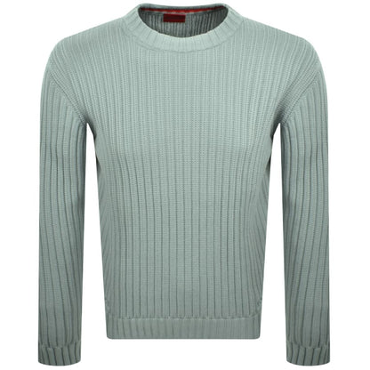 HUGO Sribben Knit Jumper Green