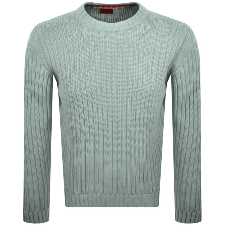 HUGO Sribben Knit Jumper Green