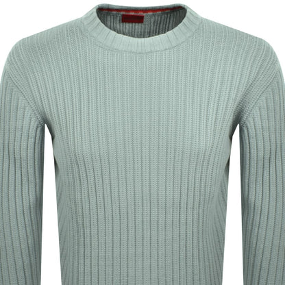 HUGO Sribben Knit Jumper Green