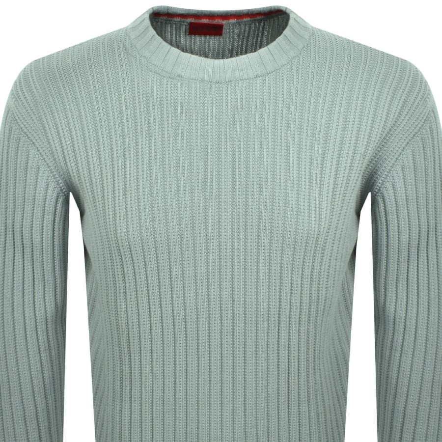 HUGO Sribben Knit Jumper Green