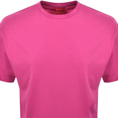 HUGO Tiki T Shirt Pink