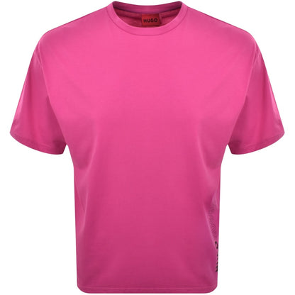 HUGO Tiki T Shirt Pink