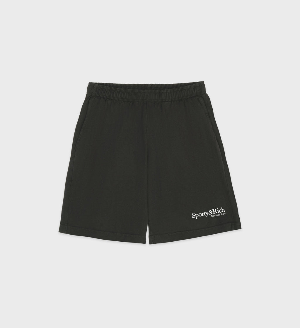 HWCNY Gym Short - Faded Black/White