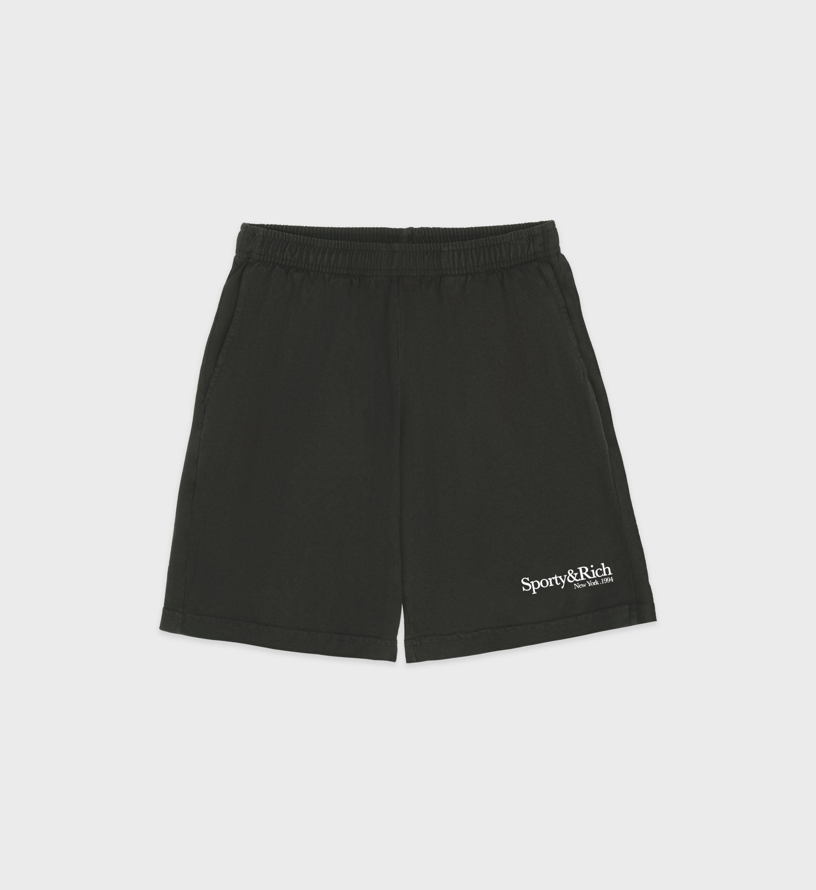 HWCNY Gym Short - Faded Black/White