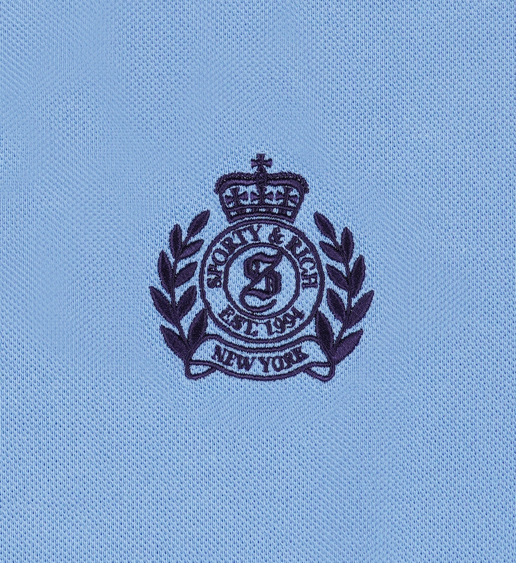 H&W Crest Pique Polo - Juniper/Navy