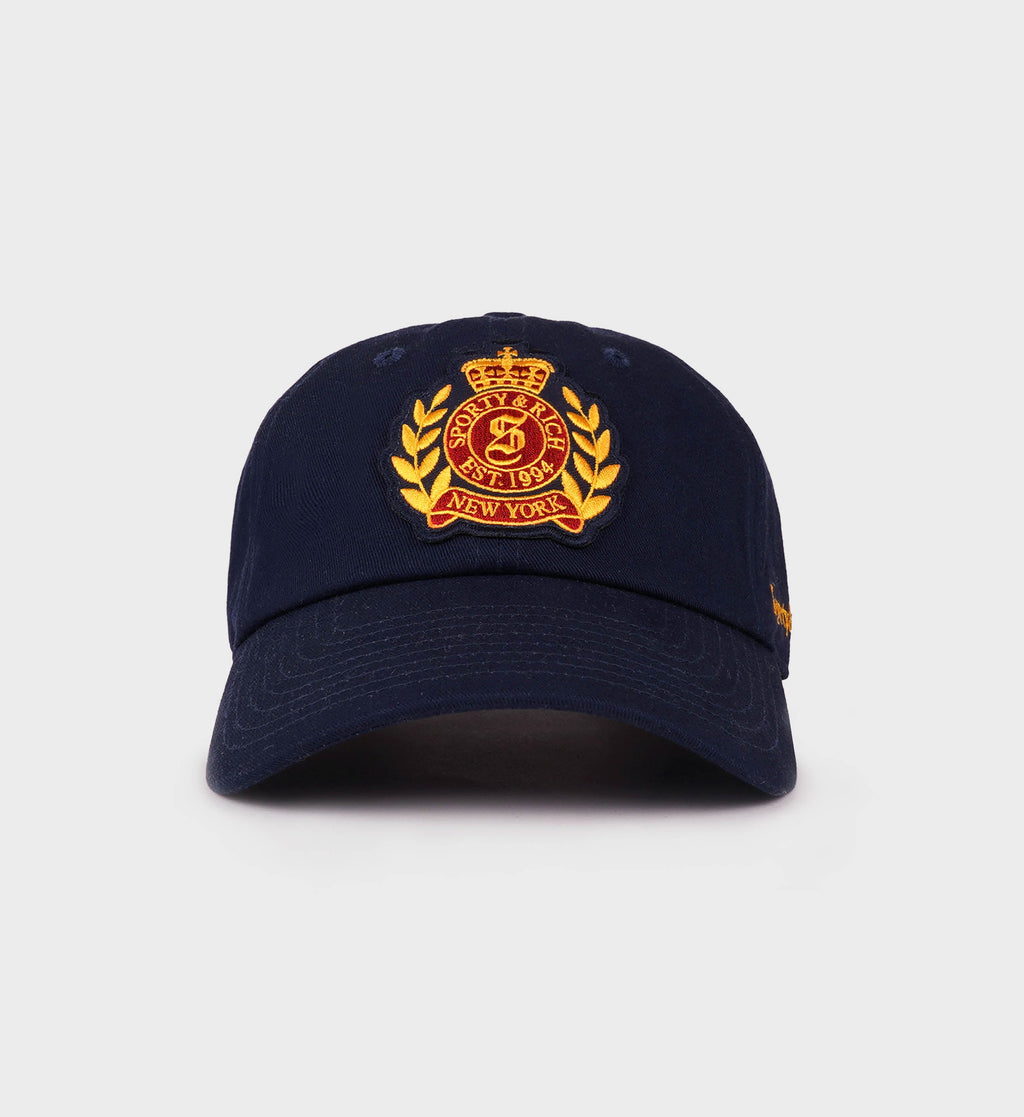H&W Crest Hat - Navy/Ruby/Gold