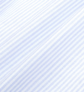 H&W Crest Oversized Oxford Shirt - Blue/White Thin Stripe