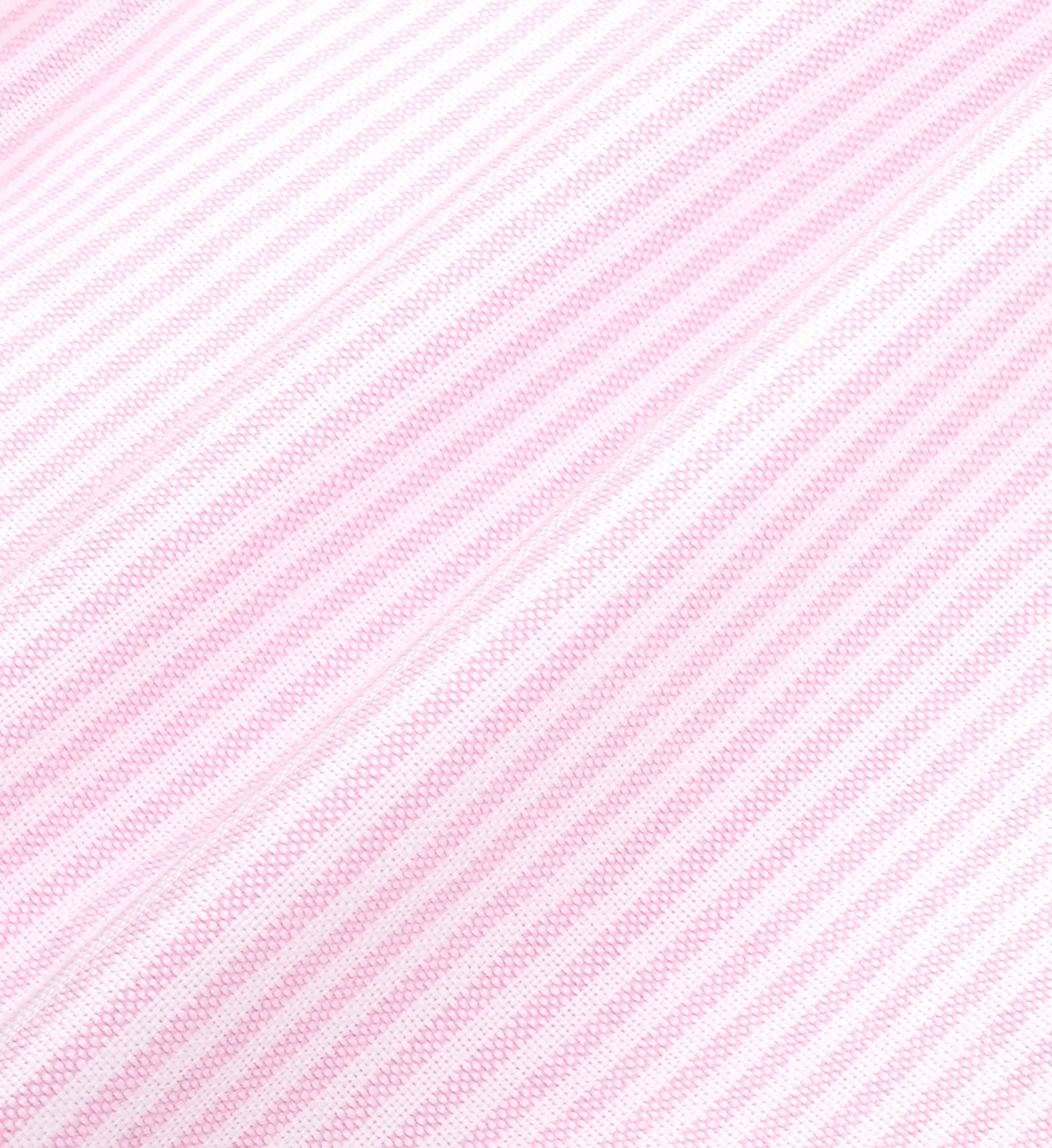 H&W Crest Oversized Oxford Shirt - Pink/White Thin Stripe