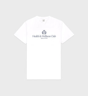 H&W Crest T-Shirt - White/Navy