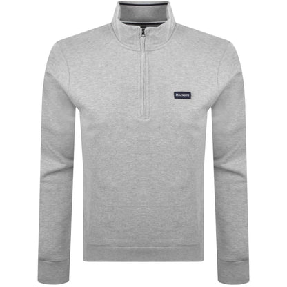 Hackett Half Zip Sweatshirt Grey