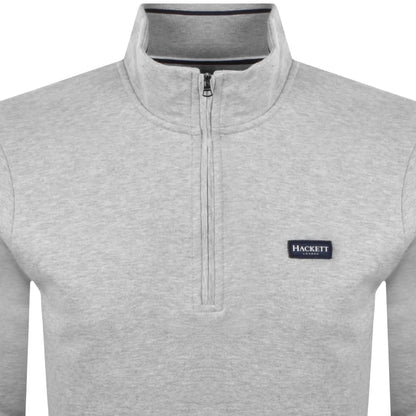 Hackett Half Zip Sweatshirt Grey