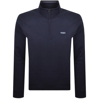Hackett Half Zip Sweatshirt Navy