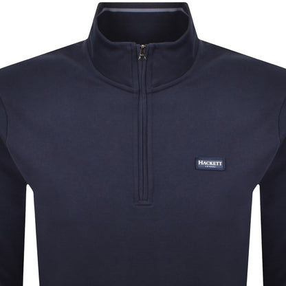 Hackett Half Zip Sweatshirt Navy