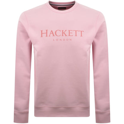 Hackett Heritage Crew Neck Sweatshirt Pink