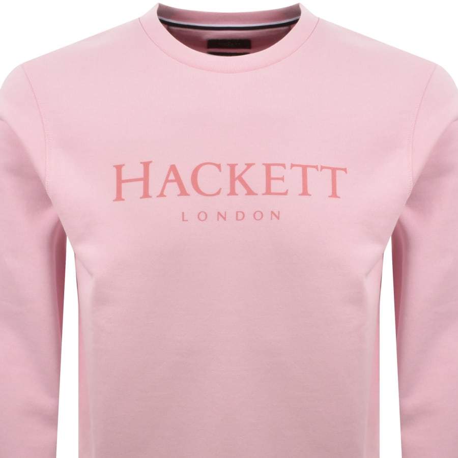 Hackett Heritage Crew Neck Sweatshirt Pink
