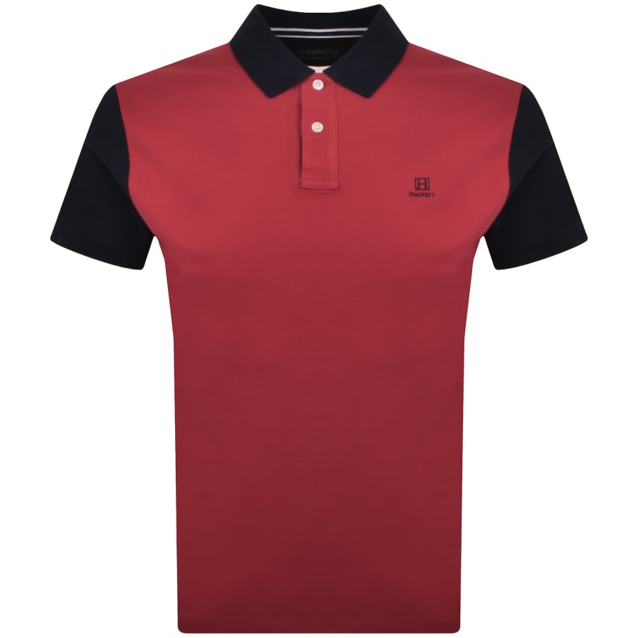 Hackett Heritage Multi Polo T Shirt Red