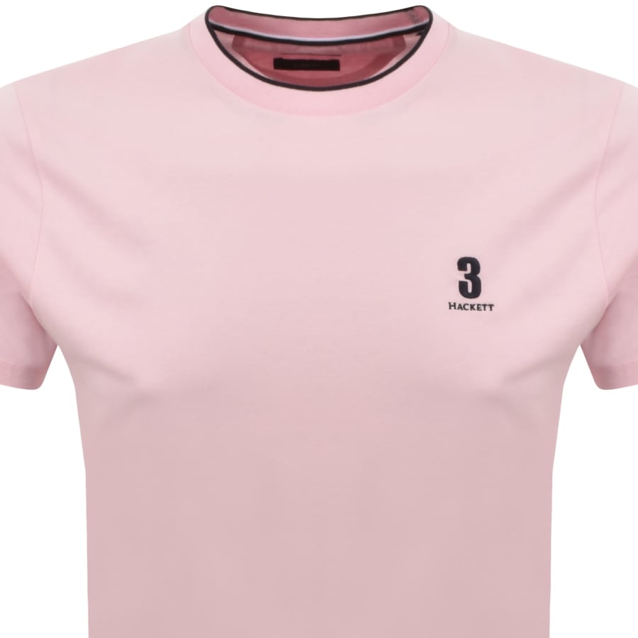 Hackett Heritage Number T Shirt Light Pink