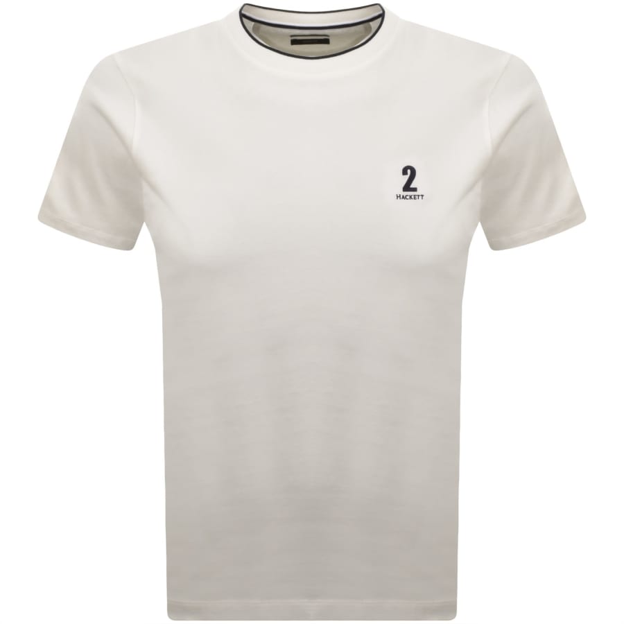 Hackett Heritage Number T Shirt Off White