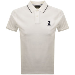 Hackett Heritage Polo T Shirt Off White