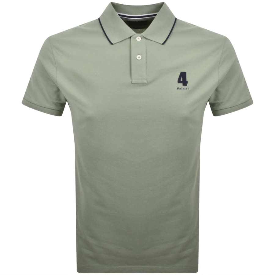 Hackett Heritage Polo T Shirt Sage Green