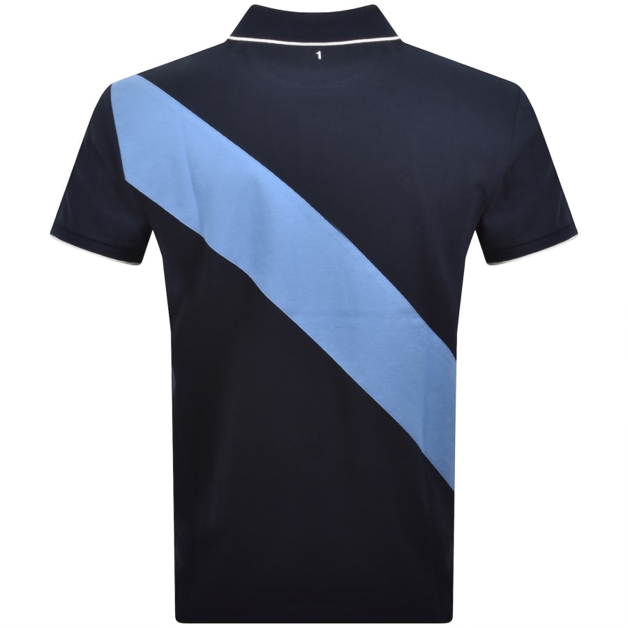 Hackett Heritage Sash Polo T Shirt Navy