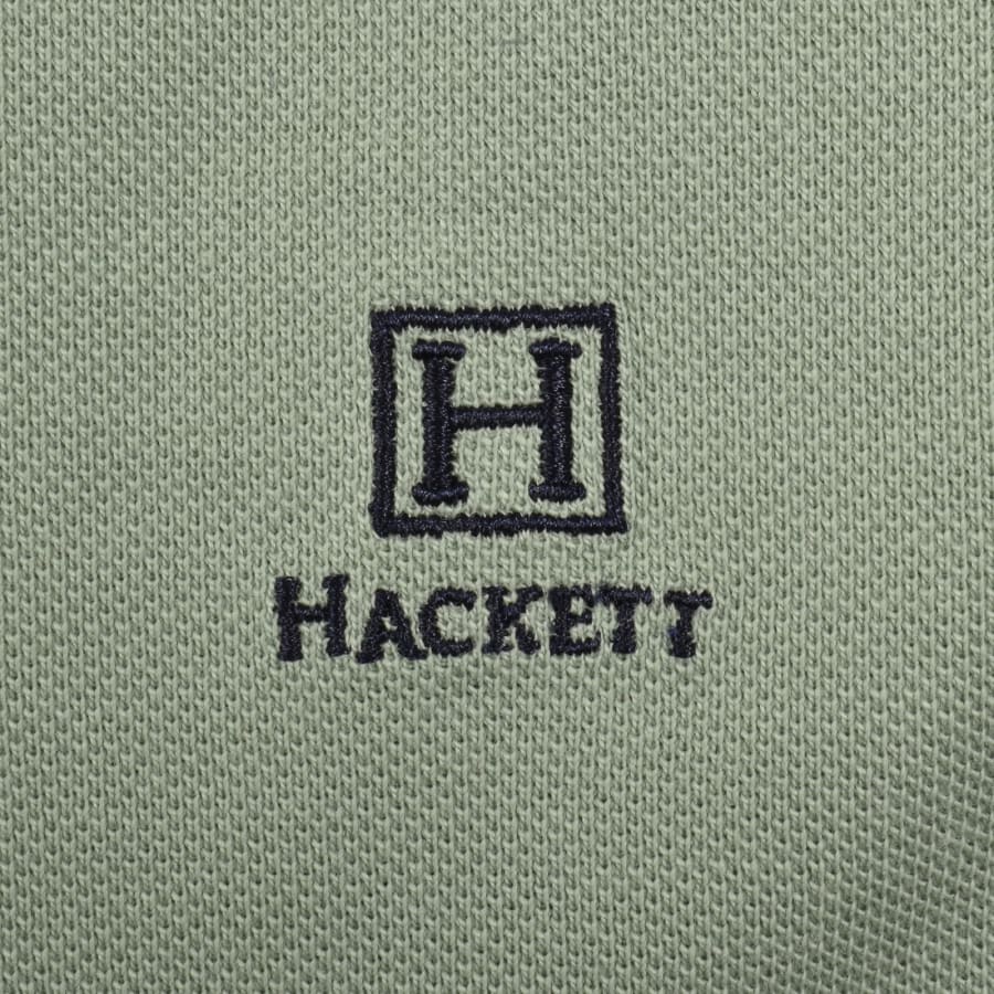 Hackett Heritage Tipped Polo T Shirt Green