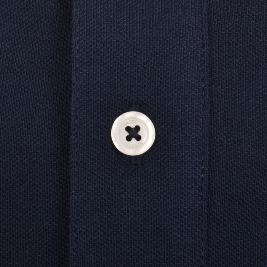 Hackett Heritage Tipped Polo T Shirt Navy