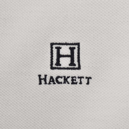 Hackett Heritage Tipped Polo T Shirt White