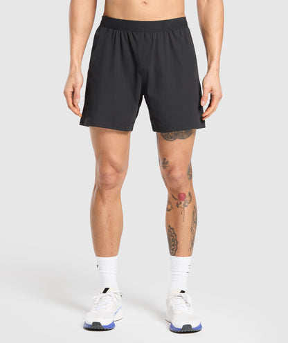 Gymshark Hybrid 6" Shorts - Black