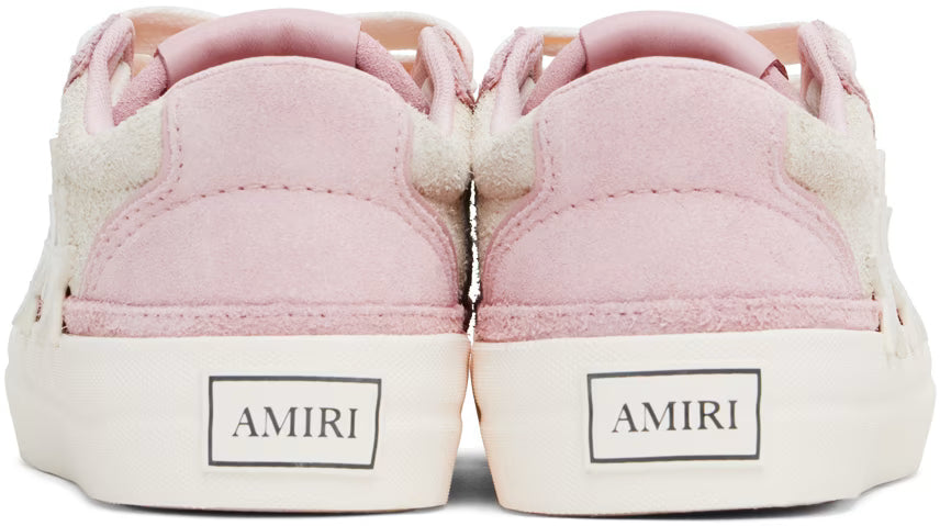 AMIRI Pink & White Sunset Skate Low Sneakers