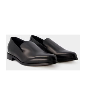 Metal Heel Loafers - Alexander McQueen - Leather - Black/Silver