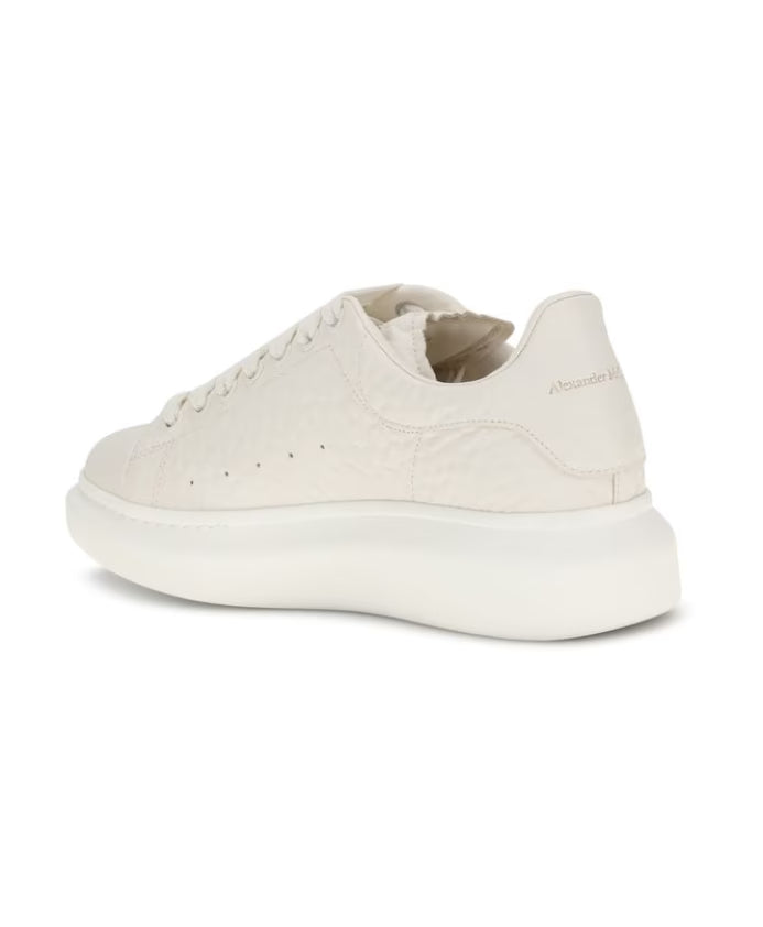 Leather Sneakers with Platform Sole