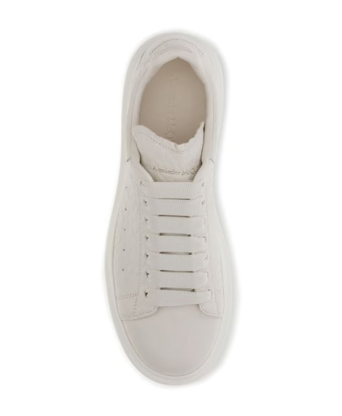 Leather Sneakers with Platform Sole