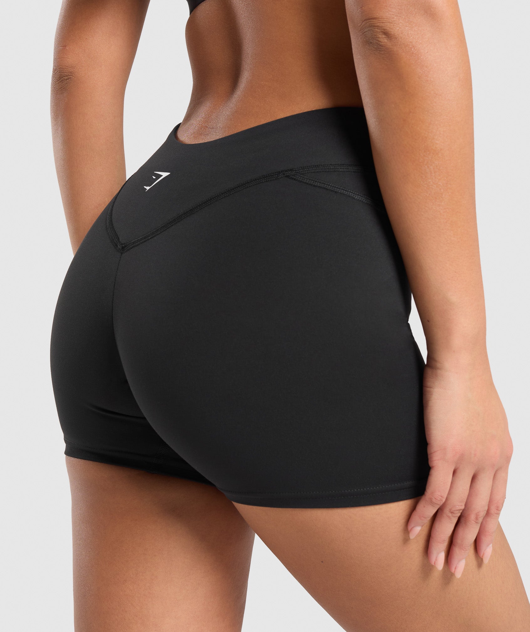 Gymshark Dipped Waistband Shorts - Black