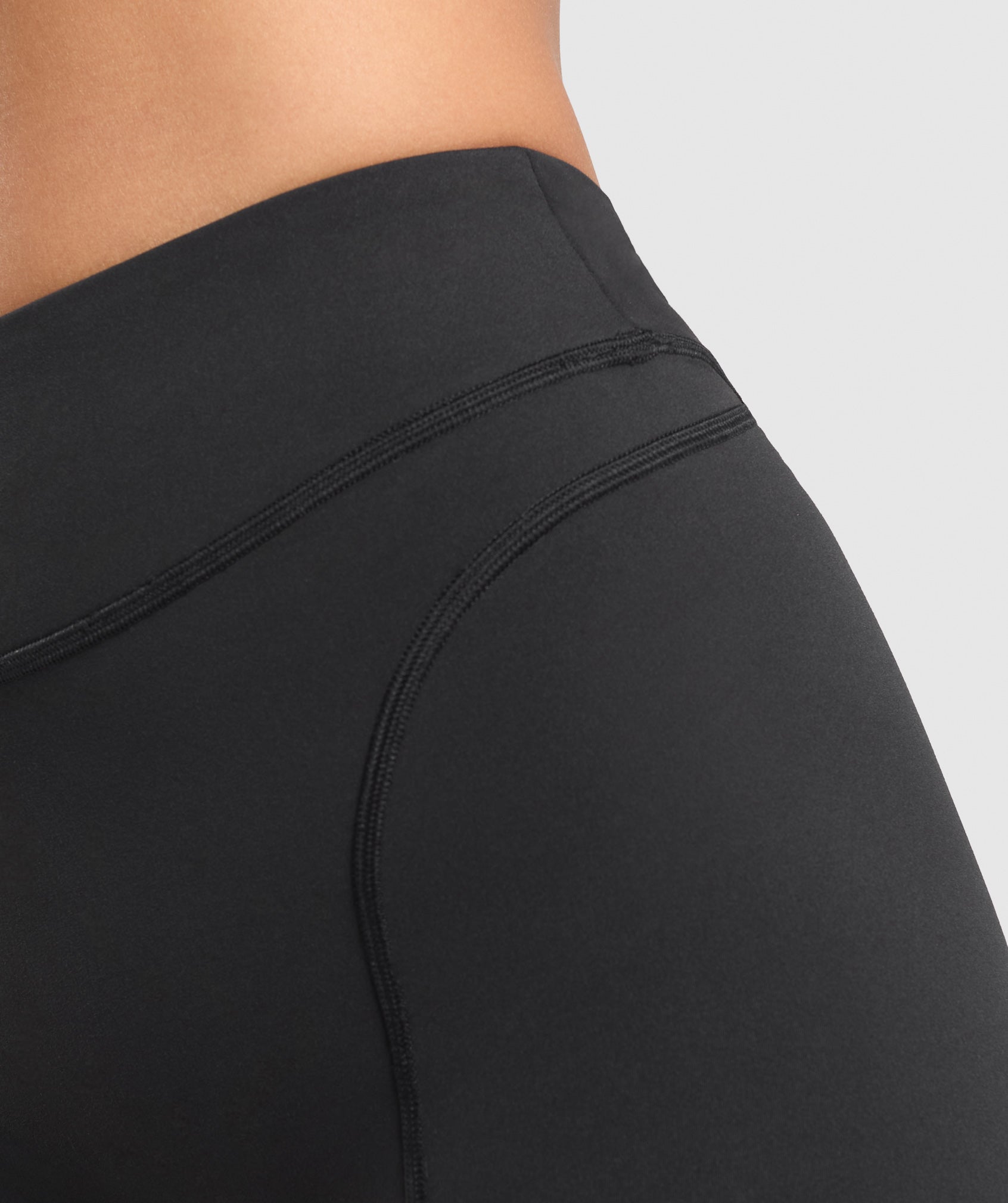 Gymshark Dipped Waistband Shorts - Black