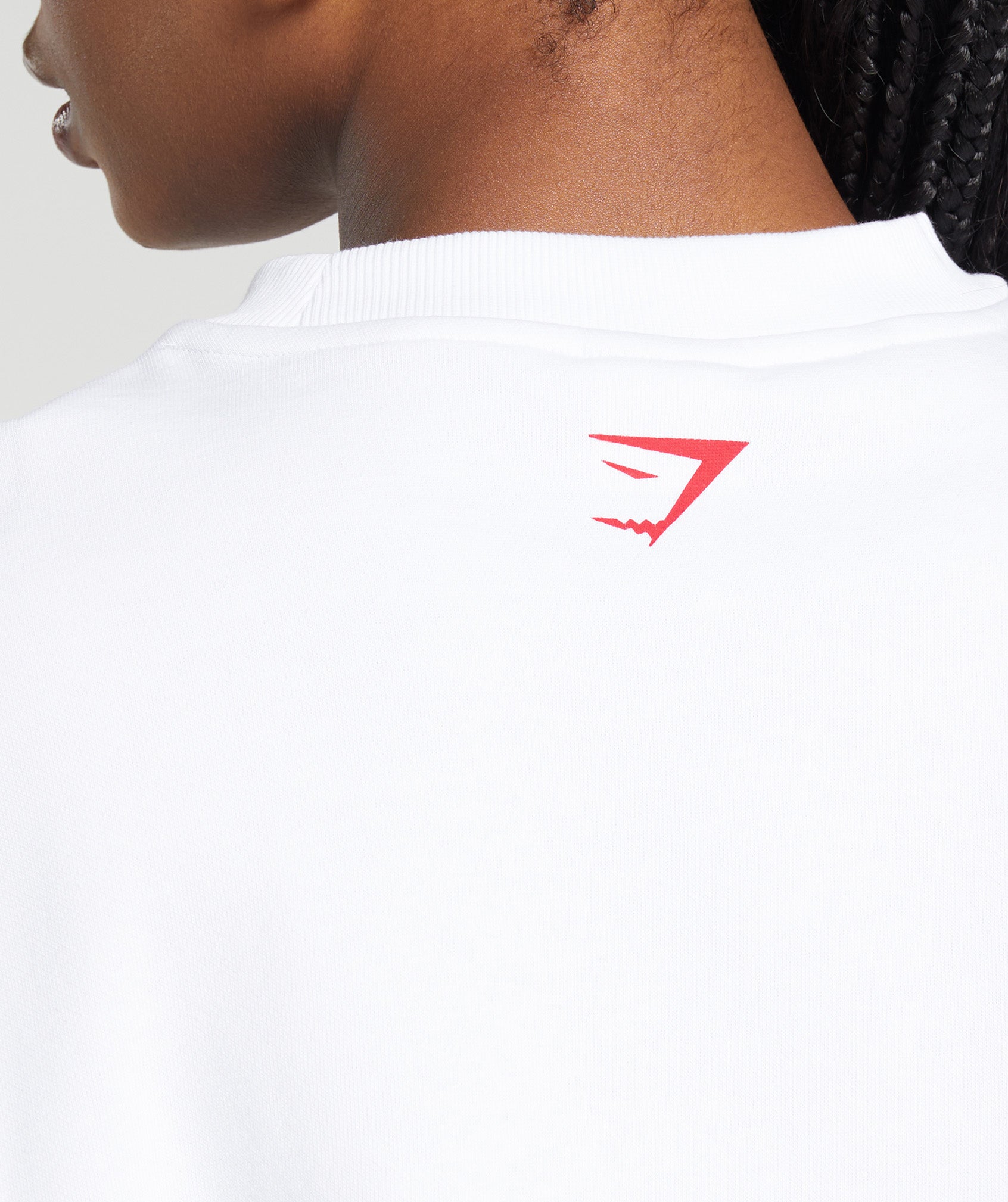 Gymshark I Heart Gym Oversized Sweatshirt - White